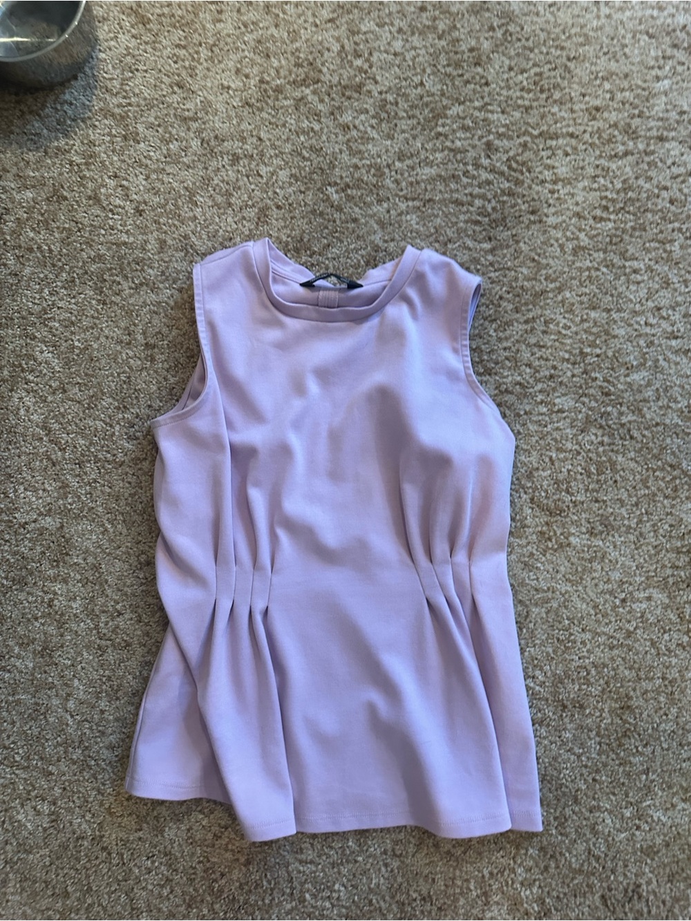 Simply Vera Vera Wang Lavender Pleated Waist Sleeveless Camisole
